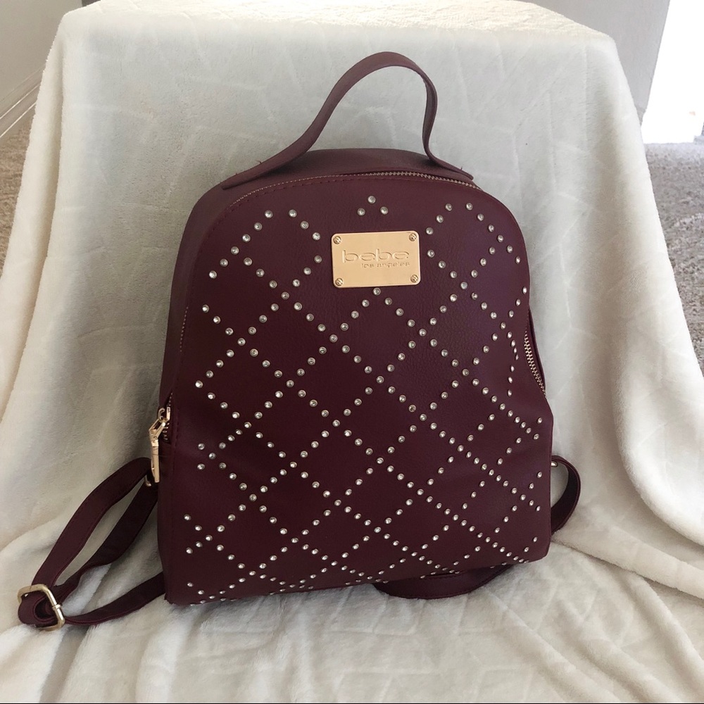 BEBE Backpack Burgundy Wine Gemma Large